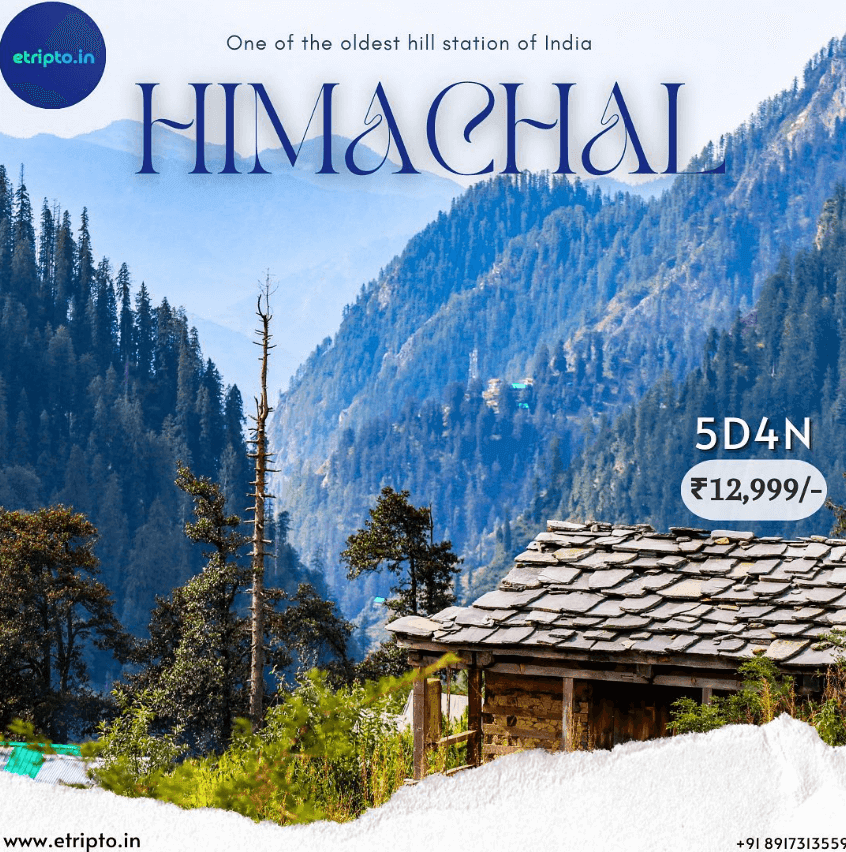 Shimla Manali 5 Days 4 Nights Package includes Shimla, Kufri, Solang Valley