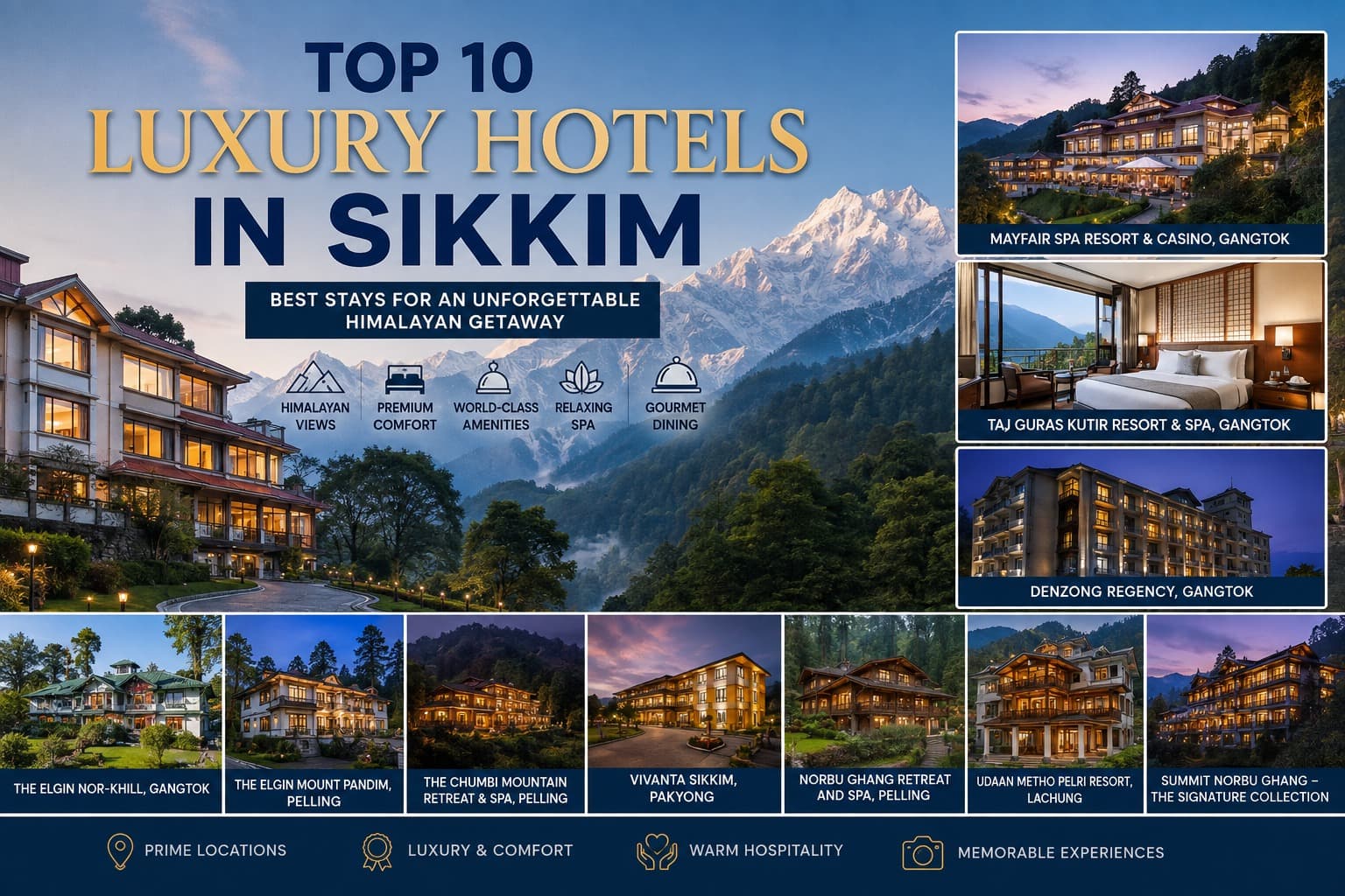 Top 10 Luxury Hotels in Sikkim