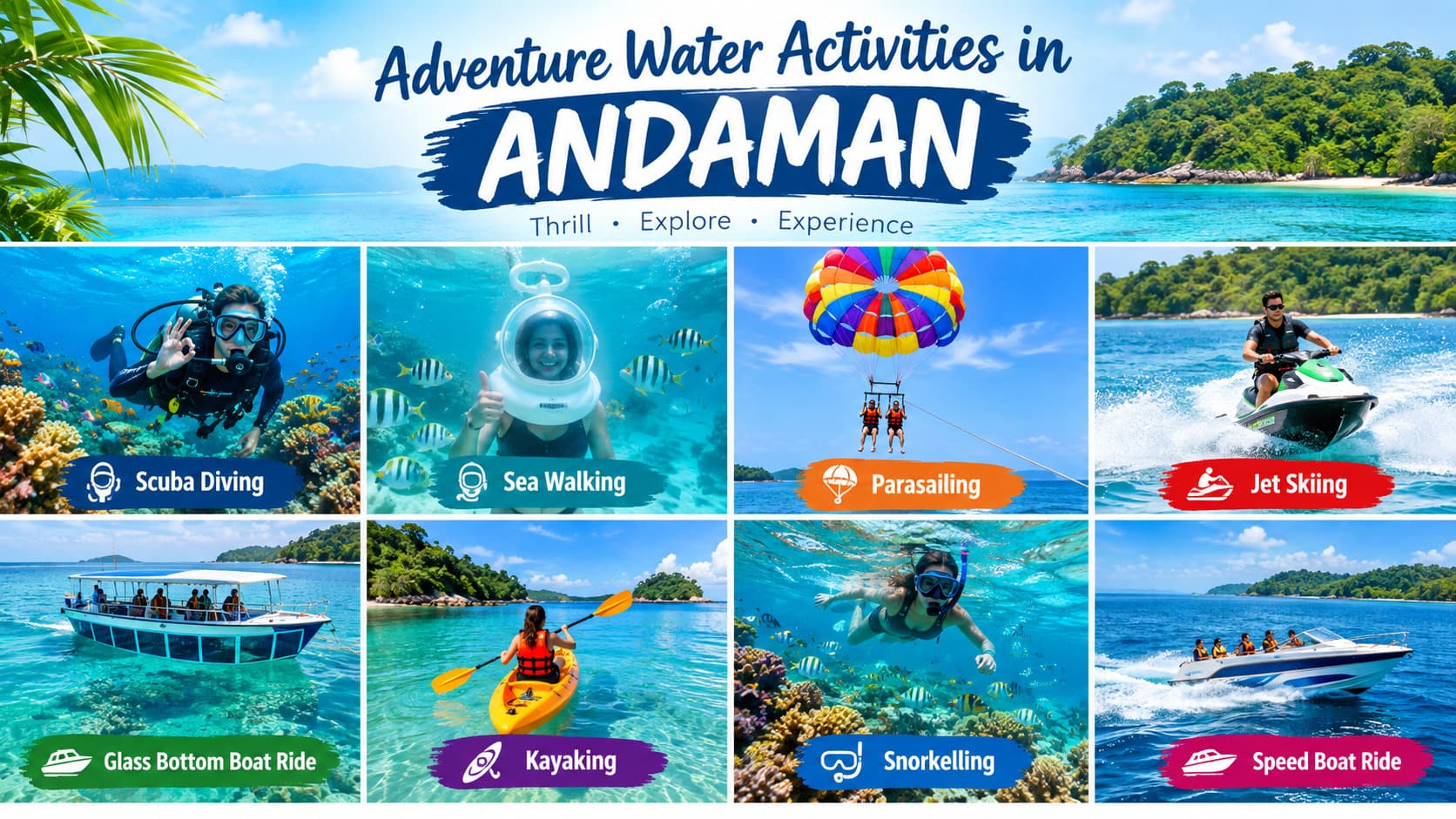 Adventure Water Activities in Andaman