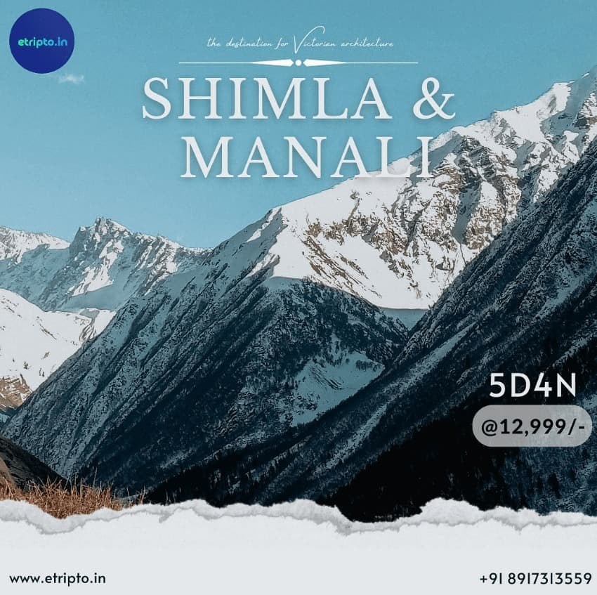 6 Days 5 Nights Shimla | Kullu | Manali Package includes Shimla, Kufri, Solang Valley, Manali Sightseeing