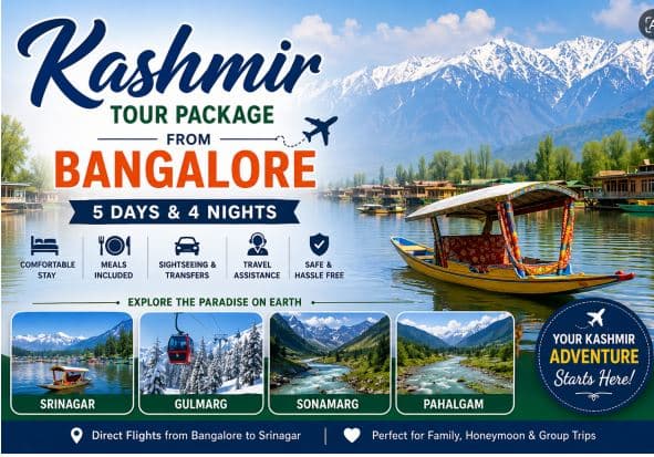 Kashmir Tour Package from Bangalore