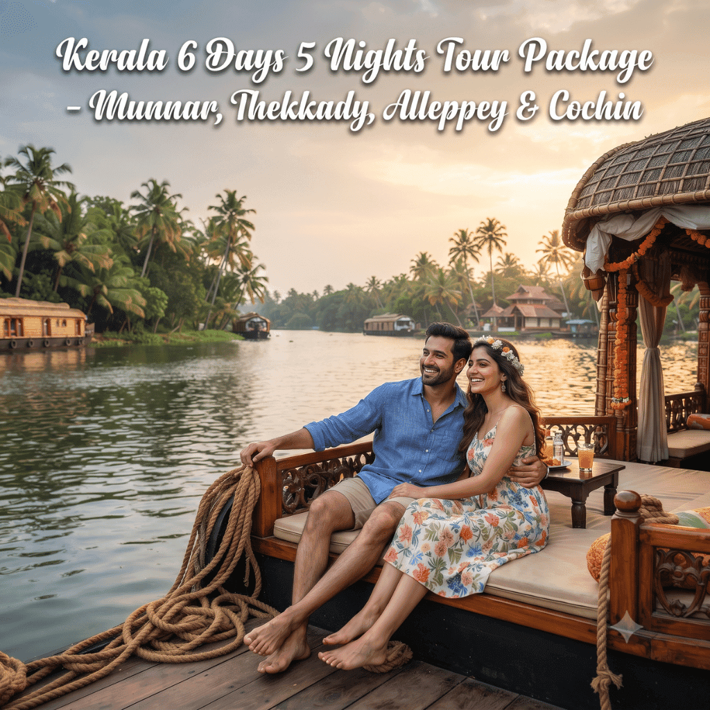 Kerala 6 Days 5 Nights Tour Package – Munnar, Thekkady, Alleppey & Cochin
