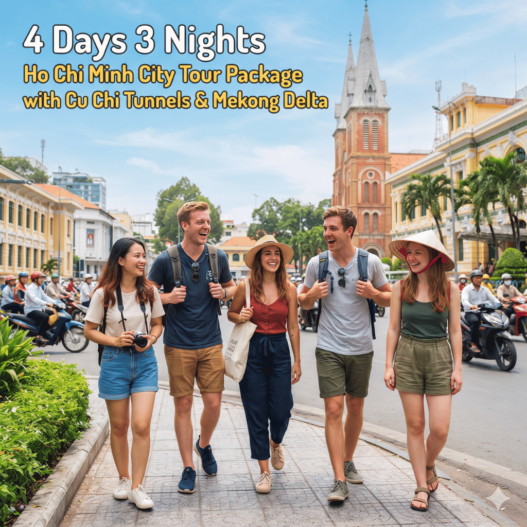 4 Days 3 Nights Ho Chi Minh City Tour Package with Cu Chi Tunnels & Mekong Delta
